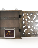 Wooden Hand Carved Key Holder Key Hanging Box