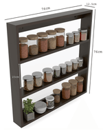 Bloomart  Husky Big Kitchen Multi-Function Wall Shelf with 3-Tier Storage Rack