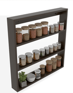 Bloomart  Husky Big Kitchen Multi-Function Wall Shelf with 3-Tier Storage Rack
