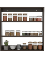 Bloomart  Husky Big Kitchen Multi-Function Wall Shelf with 3-Tier Storage Rack