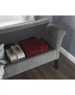 Handmade Exclusive Modern Design Wooden Bench with Storage (Walnut Legs)