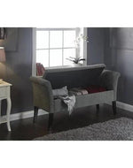 Handmade Exclusive Modern Design Wooden Bench with Storage (Walnut Legs)