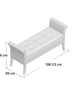Handmade Exclusive Modern Design Wooden Bench with Storage (Walnut Legs)