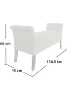 Handmade Exclusive Modern Design Wooden Bench with Storage (Walnut Legs)