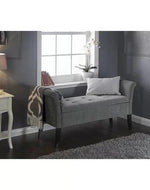 Handmade Exclusive Modern Design Wooden Bench with Storage (Walnut Legs)