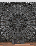 Chic Wood Hand Carved Wall Panel - Bloomart