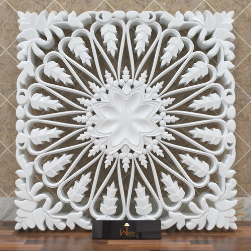 Chic Wood Hand Carved Wall Panel - Bloomart