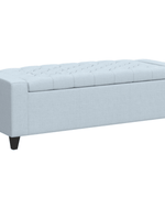 Bloomart Raffinée Solid Wood Flip Top Storage Bench with Soft Upholstery Multipurpose Storage Chest Store Blanket Cushion Pillow