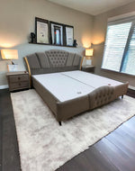 Bloomart Luxe Modern Design Queen Size Bed For Bedroom with Storage