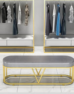 Astero Solid Metal V Style Shoe Rack in Golden Finish