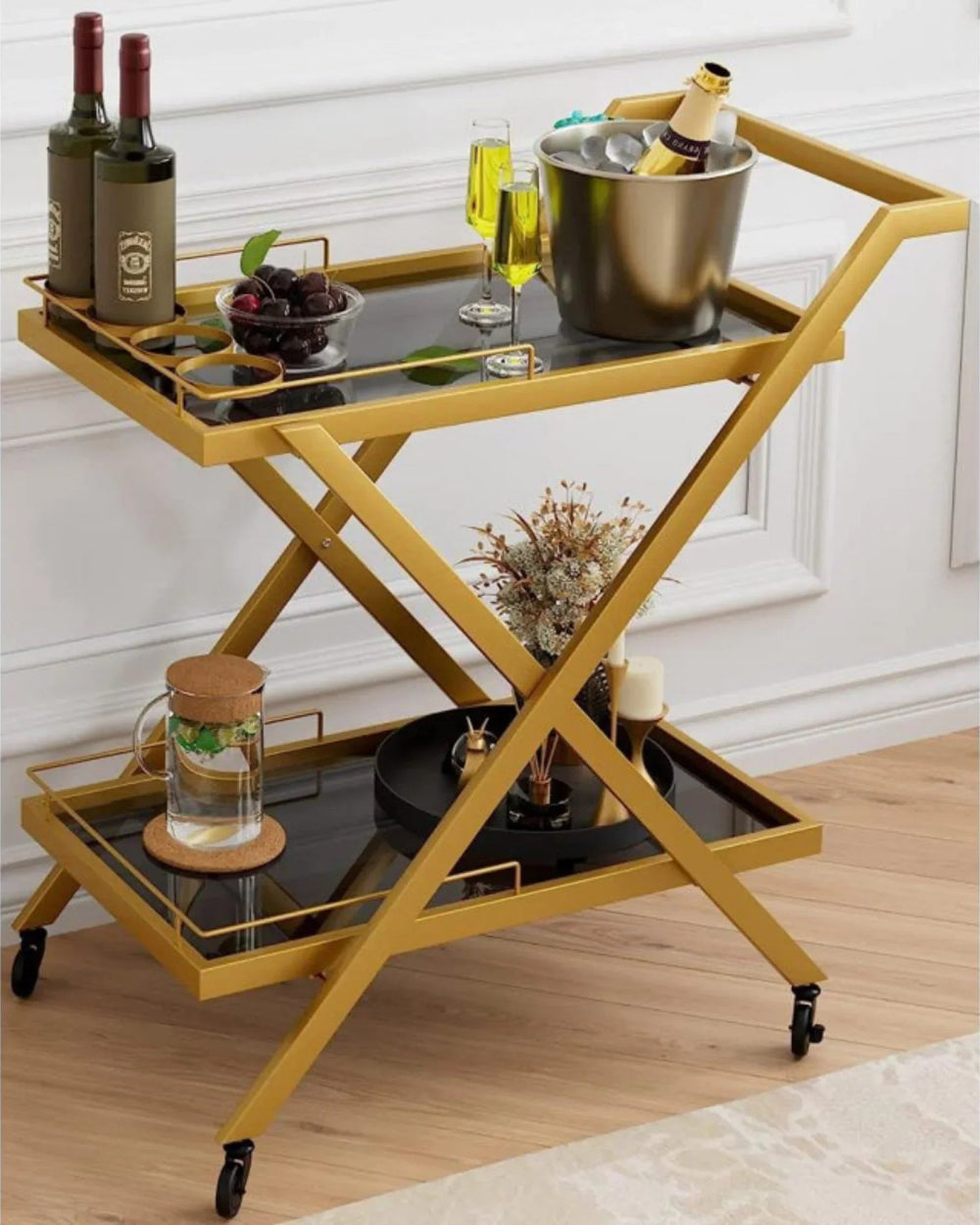 Luxury serving trolley