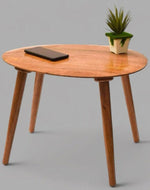 Bloomart Pokily Mango Wood Oval Shape Foldable Side Table