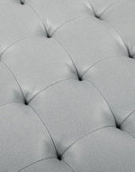 Wide Leatherette Tufted Square Coffee Table For Living Room