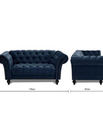Modern Chesterfield 2 Seater Sofa