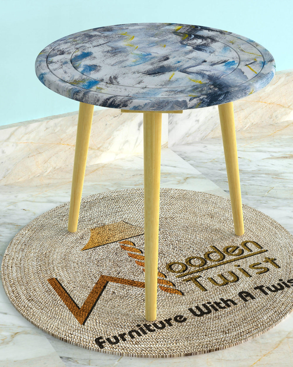 Bloomart Malin Round End Table - Bloomart