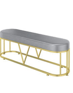 Astero Solid Metal V Style Shoe Rack in Golden Finish
