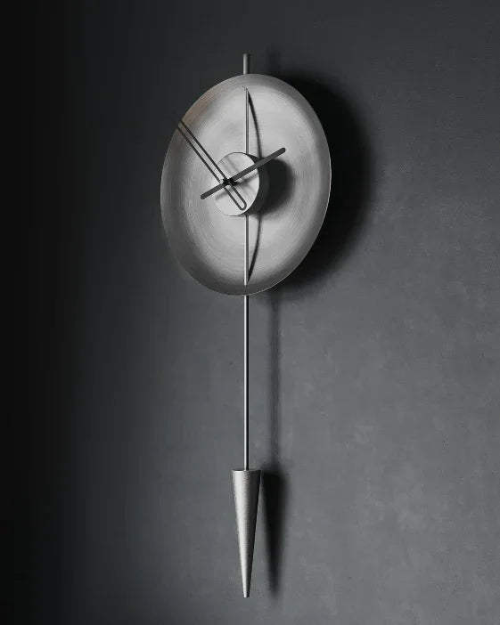 Luxury pendulam grey wall clock
