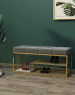 Minimalist shoe storage bench
