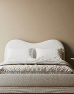 Bloomart Cnug Soft Boucle Fabric Modern Bed for Living Room, Bedroom