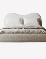 Bloomart Cnug Soft Boucle Fabric Modern Bed for Living Room, Bedroom