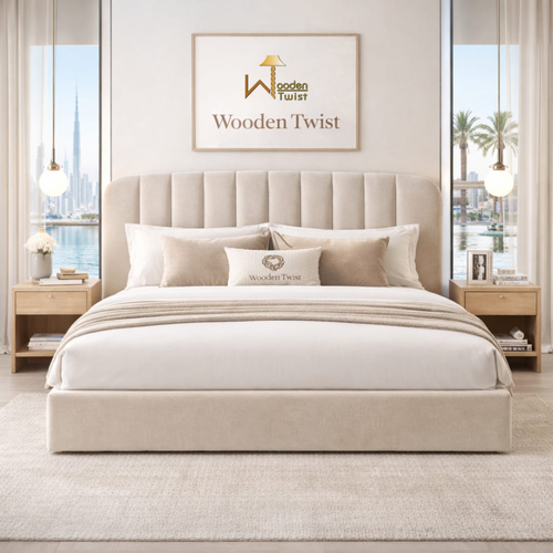 Bloomart Attractive Modernize Upholstery Designer Bed for Bedroom