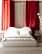 Bloomart Cnug Soft Boucle Fabric Modern Bed for Living Room, Bedroom