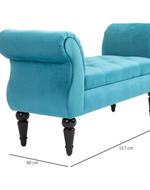 Bloomart Svzy Elegant Button Tufted Modern Bench Sofa Couch for Living Room, Bedroom, Entryway