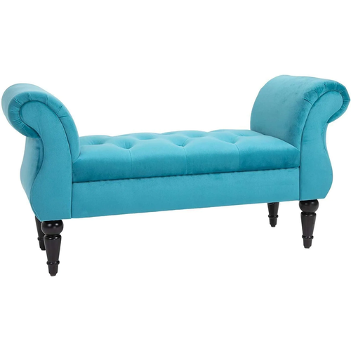 Bloomart Svzy Elegant Button Tufted Modern Bench Sofa Couch for Living Room, Bedroom, Entryway