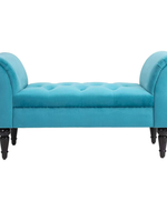 Bloomart Svzy Elegant Button Tufted Modern Bench Sofa Couch for Living Room, Bedroom, Entryway
