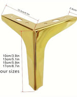 Bloomart Modern Triangular Shape Sofa Legs Pairs with Screws for Furniture Legs (Set of 4)