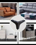 Bloomart Modern Triangular Shape Sofa Legs Pairs with Screws for Furniture Legs (Set of 4)