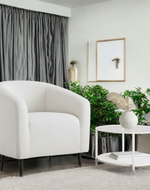 Bloomart Sproz Boucle Fabric Lounge Chair with Comfortable Armrest for Living Room, Bedroom, or Office
