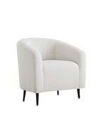 Bloomart Sproz Boucle Fabric Lounge Chair with Comfortable Armrest for Living Room, Bedroom, or Office