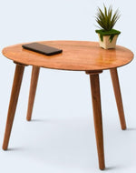 Bloomart Pokily Mango Wood Oval Shape Foldable Side Table