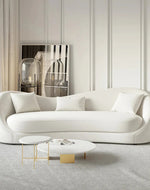 Bloomart Mwyrx Modern 3-Setare Sofa Couch with Curved Backrest