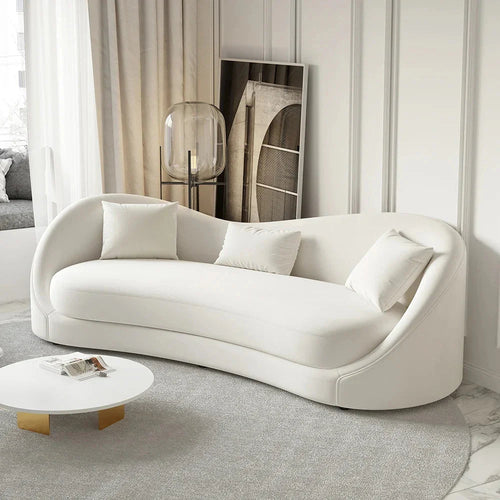 Bloomart Mwyrx Modern 3-Setare Sofa Couch with Curved Backrest