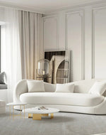 Bloomart Mwyrx Modern 3-Setare Sofa Couch with Curved Backrest