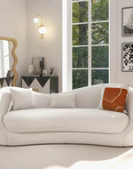 Bloomart Mwyrx Modern 3-Setare Sofa Couch with Curved Backrest