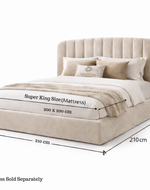Bloomart Attractive Modernize Upholstery Designer Bed for Bedroom