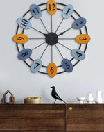Colorfull Oval Circle Wall Clock