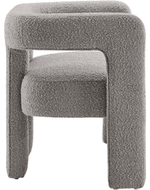 Bloomart Effie Entryway Curved Soft Boucle Modern Loveseat Bench