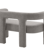 Bloomart Effie Entryway Curved Soft Boucle Modern Loveseat Bench
