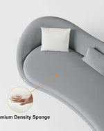 Bloomart Mwyrx Modern 3-Setare Sofa Couch with Curved Backrest