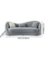 Bloomart Mwyrx Modern 3-Setare Sofa Couch with Curved Backrest