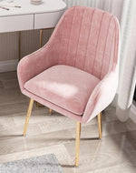 Wooden Twist Bonzer Velvet Fabric Modern Cafe Dining Chair with Metal Legs Stylish Seating for Kitchen and Dining Room