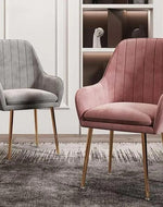 Wooden Twist Bonzer Velvet Fabric Modern Cafe Dining Chair with Metal Legs Stylish Seating for Kitchen and Dining Room
