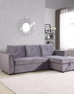 Madera 5 Seater L-Shape Sofa Cum Bed with Comfort Cushion
