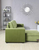 Madera 5 Seater L-Shape Sofa Cum Bed with Comfort Cushion