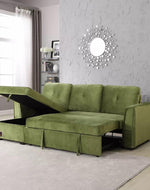 Madera 5 Seater L-Shape Sofa Cum Bed with Comfort Cushion