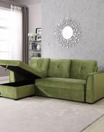 Madera 5 Seater L-Shape Sofa Cum Bed with Comfort Cushion